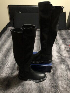 Unisa Ladies Tall Back Zip Field Boots Synthetic Leather Size 9.5 Style 599